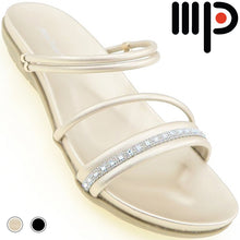 Load image into Gallery viewer, MODA PAOLO WOMEN SLIDES IN 2 COLOURS (34892T)