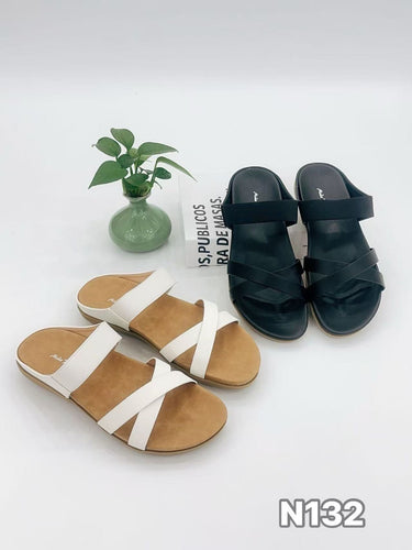 Ladies Sandals Strap Design Slip-On (N132)