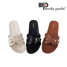 Load image into Gallery viewer, Ladies Slip-On Sandals Slide (35937L)