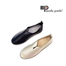 Load image into Gallery viewer, Ladies Slip-On Covered Shoe 36032L - Elegant Slip-On Design for Casual Wear &amp; Comfortable Flat Style