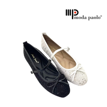 Load image into Gallery viewer, Ladies Mary Jane Flats Covered Shoe With Strap (36020L)
