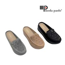 Load image into Gallery viewer, Ladies Slip-On Half-Covered Wedges Shoe (36099L)