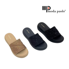 Load image into Gallery viewer, Ladies Slip-On Wedges Mules Sandals Slide (36093L)