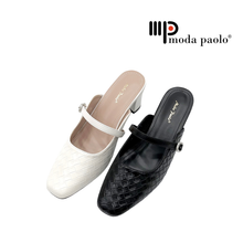 Load image into Gallery viewer, Ladies Slip-On Heels Mules 36054L - Stylish &amp; Convenient Footwear for Casual &amp; Semi-Formal Outings