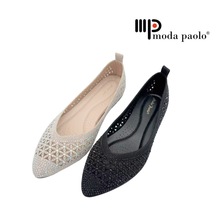 Load image into Gallery viewer, Ladies Pointed Toe Flat Shoe (35994L)