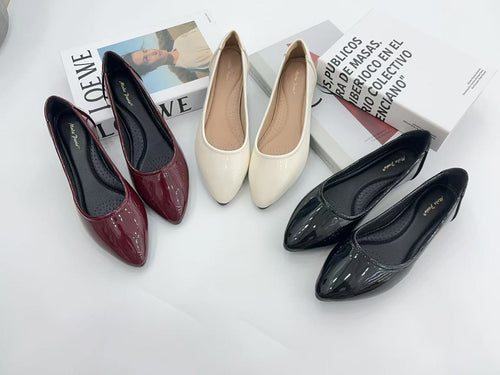Ladies Flat Shoes Covered Toe Slip-On (N127)
