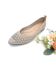Load image into Gallery viewer, Ladies Pointed Toe Flat Shoe (35994L)