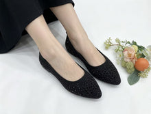 Load image into Gallery viewer, Ladies Pointed Toe Flat Shoe (35995L)