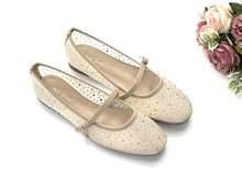Load image into Gallery viewer, Ladies Flats Covered Shoes With Strap 36082L Stylish Practical Design for Everyday Wear