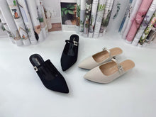 Load image into Gallery viewer, Ladies Slip-On Heels Buckle Design (35693L)