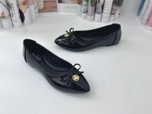 Load image into Gallery viewer, Ladies Flat Covered Toe Shoe Ribbon Design (35681L)