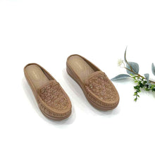Load image into Gallery viewer, Ladies Slip-On Half-Covered Wedges Shoe (36099L)