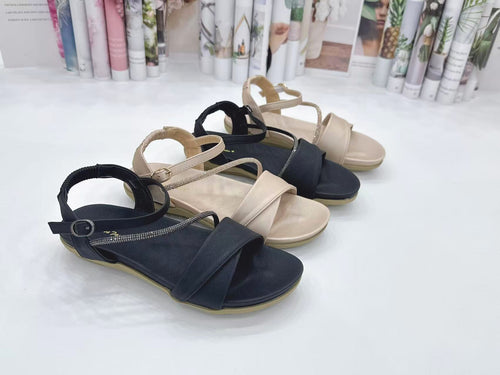 Ladies Strap Sandals In 2 Colors Casual Shoes (35685L)