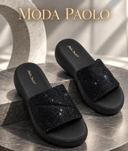 Load image into Gallery viewer, Ladies Slip-On Wedges Mules Sandals Slide (36093L)