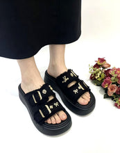 Load image into Gallery viewer, Ladies Slip-On Wedges Mules (35951L)