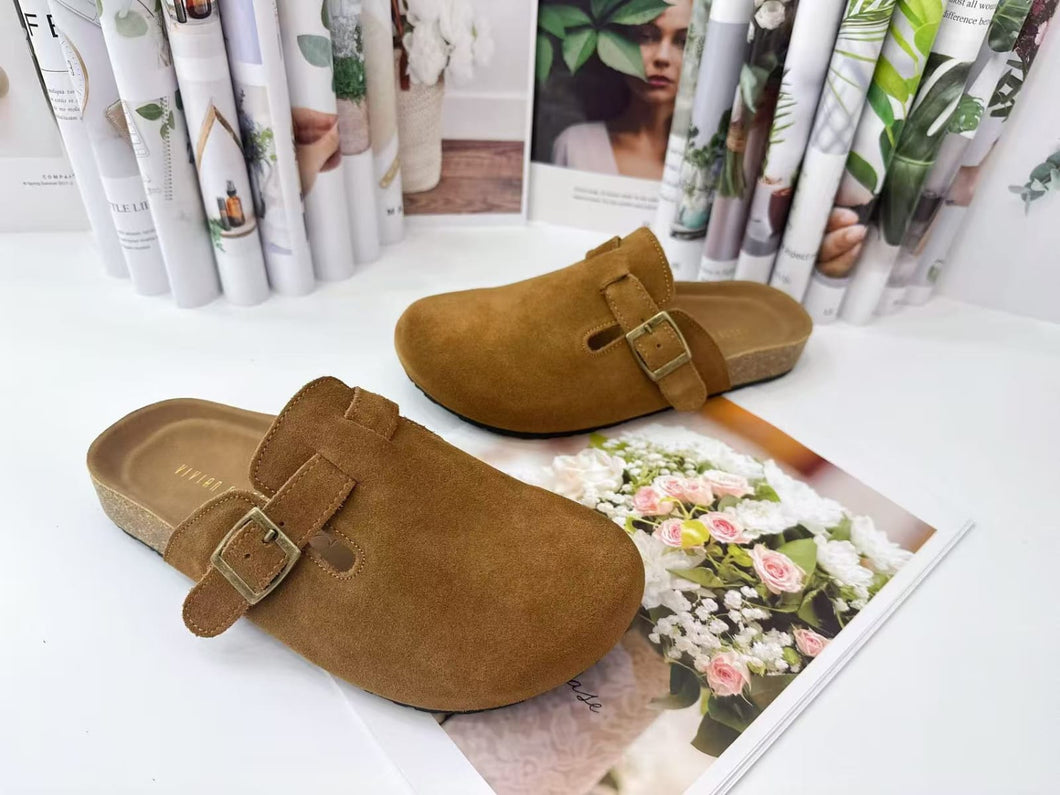 Ladies Leather Shoes Slip-On (E1035)