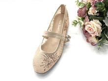Load image into Gallery viewer, Ladies Flats Covered Shoes With Double Strap (36084L)