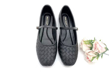 Load image into Gallery viewer, Women's Mary Jane Flat Shoes with Woven Texture (36007L)