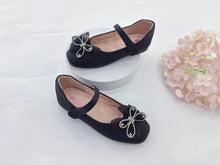 Load image into Gallery viewer, Girls Kids Flat Shoes Covered Toe Ribbon Design (35694K)
