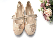 Load image into Gallery viewer, Ladies Flats Covered Shoes With Double Strap (36084L)