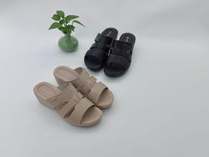 Ladies Wedges Mules Shoes (35512L)