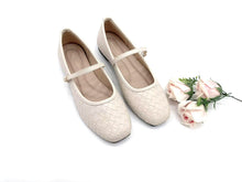 Load image into Gallery viewer, Women's Mary Jane Flat Shoes with Woven Texture (36007L)