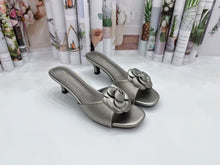 Load image into Gallery viewer, Ladies Medium Heels Slip-On Mules Shoes (35692L)