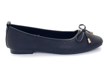 Load image into Gallery viewer, Ladies Mary Jane Flats Covered Shoe With Ribbon (36023L)