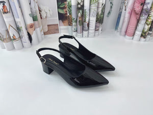 Ladies Pointed Toe Heels Buckle Design (N133)