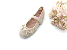 Load image into Gallery viewer, Kids Girl Ballet Flats Covered Shoe With Ribbon (36144K)