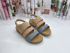 Ladies Strap Sandals In 2 Colors (35691L)