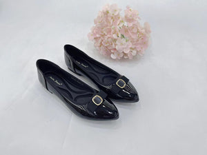 Ladies Flats Shoes Covered Toe Ribbon Design Slip-On (35536L)