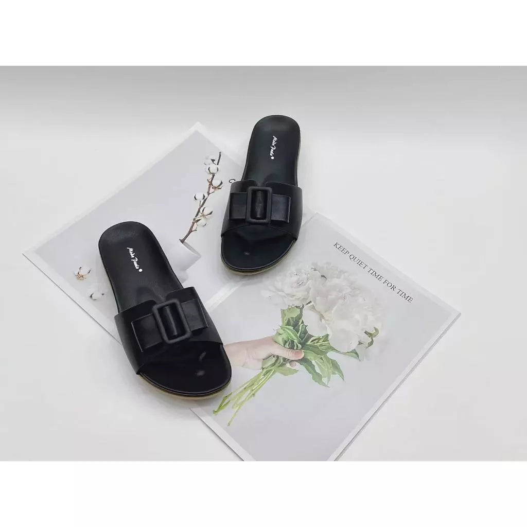 Ladies Flat Sandals Slip-On Shoes (N144)
