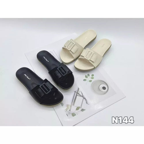 Ladies Flat Sandals Slip-On Shoes (N144)