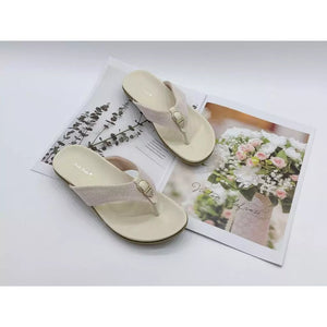 Ladies Flat Sandals Slip-On Shoes (N145)