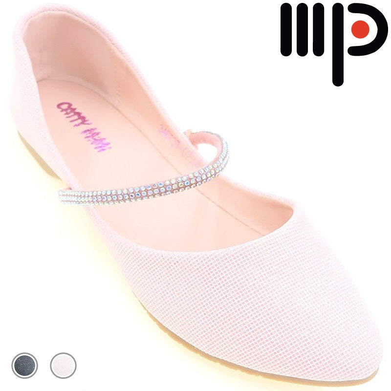 Moda Paolo Girls Flats in 2 Colour (34673T)
