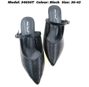 Moda Paolo Women Slip-On Heels in 2 Colours (34656T)