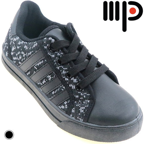 Moda Paolo Kids Sport Sneakers in Black (1491T)