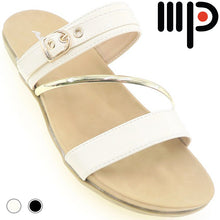 Load image into Gallery viewer, Moda Paolo Women Slides in 2 Colours (34691T)