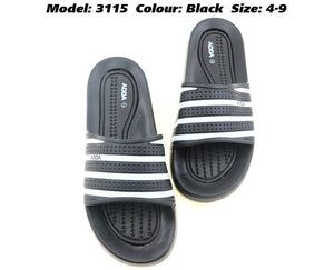 Moda Paolo Unisex Slides in 2 Colours (3115)