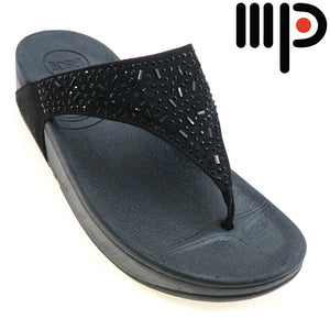 Moda Paolo Women Slippers in Black (309-5)