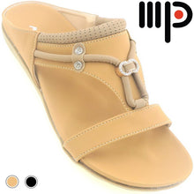 Load image into Gallery viewer, Moda Paolo Women Slides in 2 Colours (34750T)