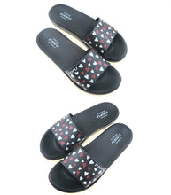 Load image into Gallery viewer, Moda Paolo Women Rubber Slippers In Black (7172-8)