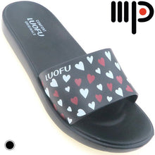 Load image into Gallery viewer, Moda Paolo Women Rubber Slippers In Black (7172-8)