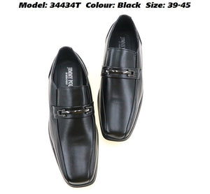 Moda Paolo Men Formal Shoes in Black (34434T)
