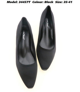 Moda Paolo Women Heels in Black (34457T)